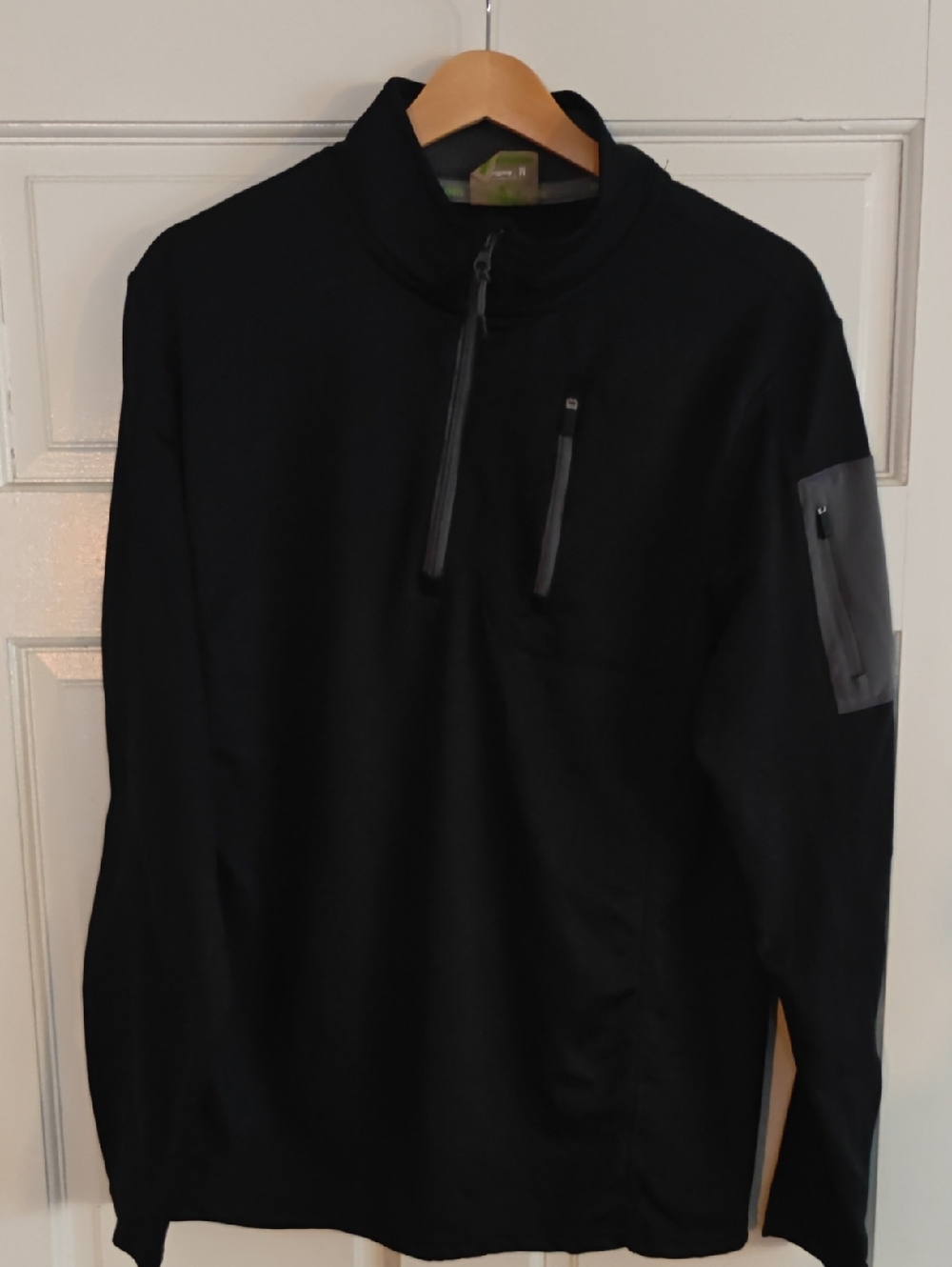 Black Men’s Quarter-Zip Sweatshirt Hoodie